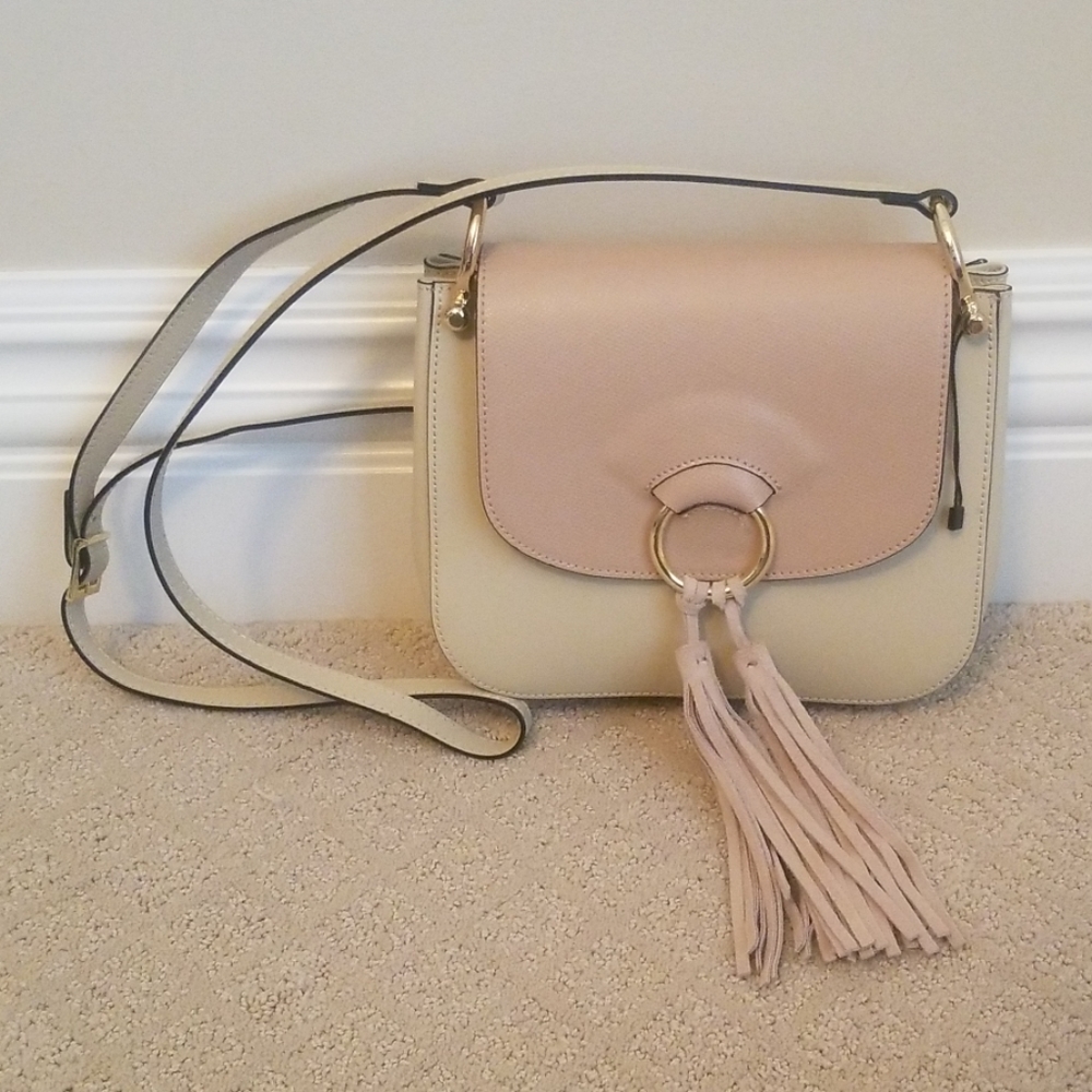 NWOT Light Pink and Tan Purse